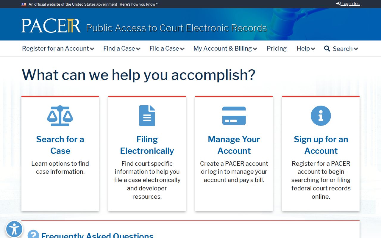 Dierks criminal court records through PACER