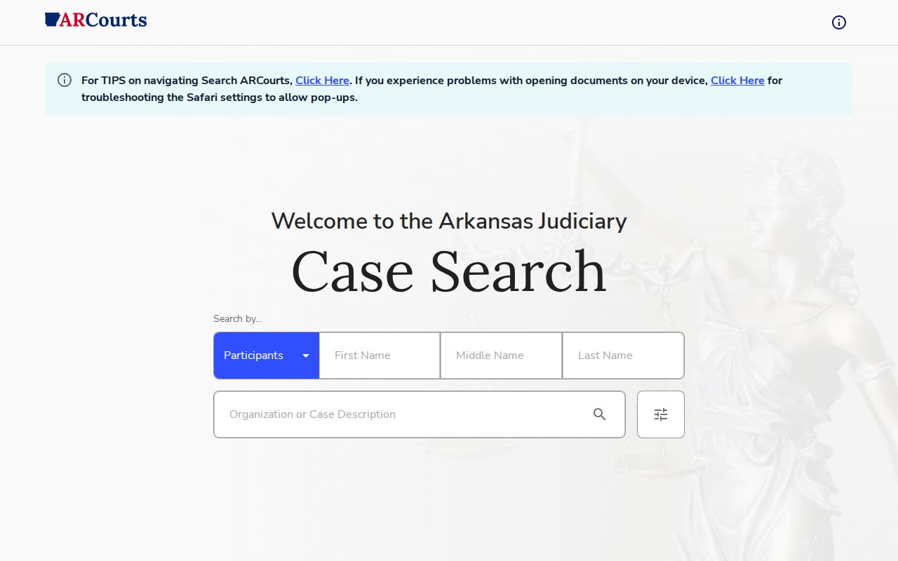 Howard County criminal court record search in Search ARCourts